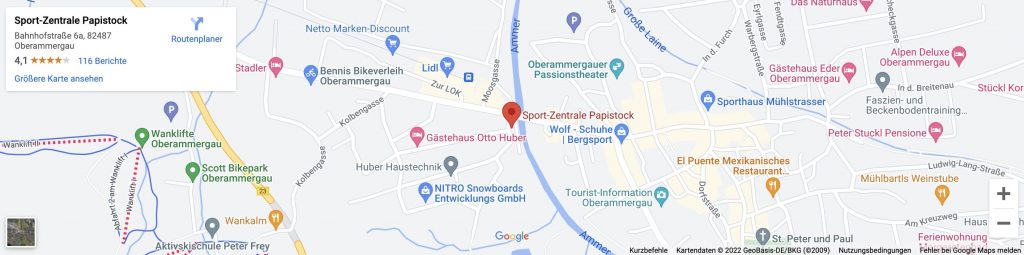 Sport Zentrale Papistock Oberammergau Google Maps