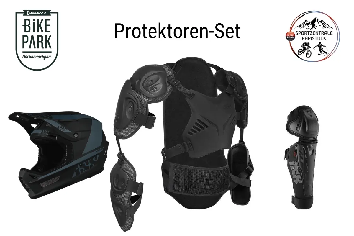 Fahrradverleih Oberammergau 10 Protektoren-Set - Bikepark Oberammergau Verleih